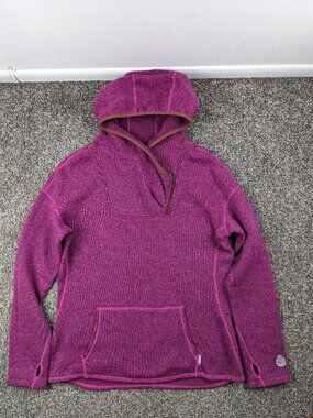 Stio Sweetwater Fleece Hoodie Womens XL Pink Pullover Sweatshirt Stretch